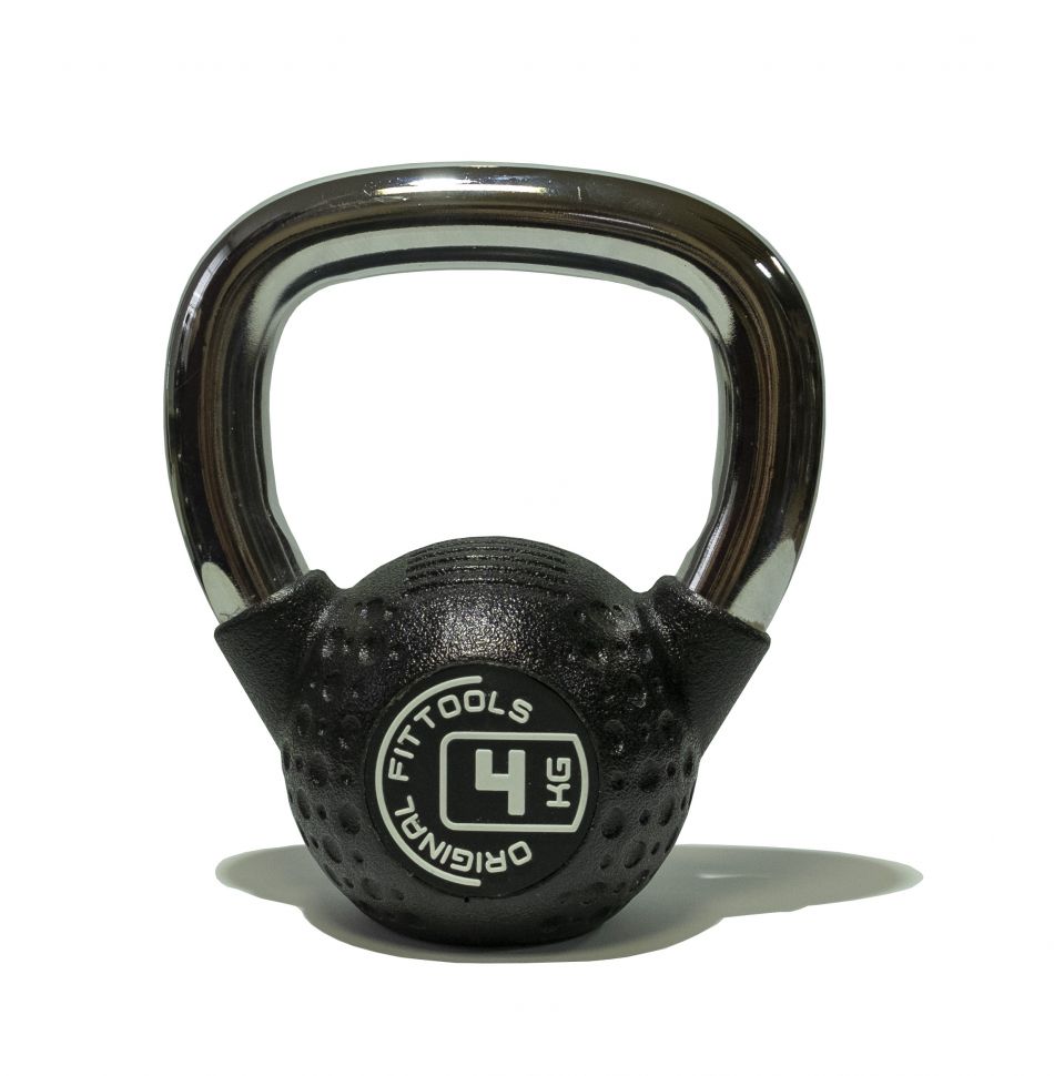 Гири с хромированной ручкой полиуретан (CPU) Original FitTools от 4 до 32 кг 