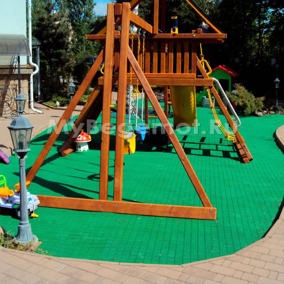 Пластиковая уличная модульная плитка Erfolg Home & Garden, зеленая
