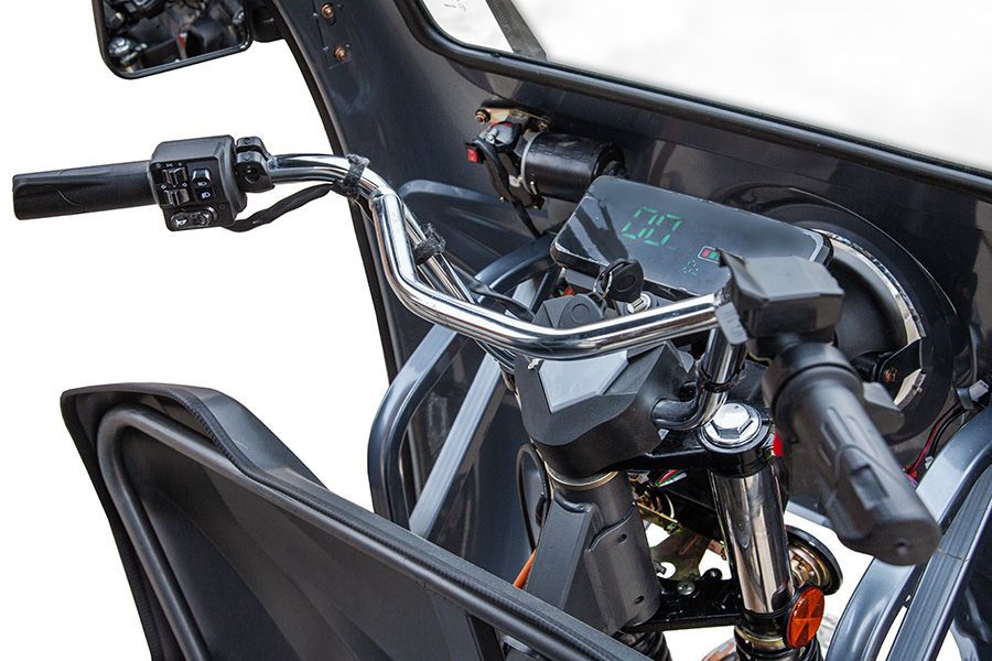 Грузовой электротрицикл Rutrike D5 Кабина гидравлика 1700 60V1200W