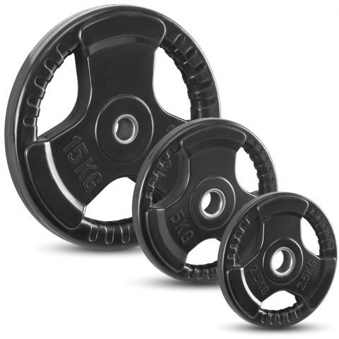 Диски обрезиненные GLT Fitness черные (51мм)
